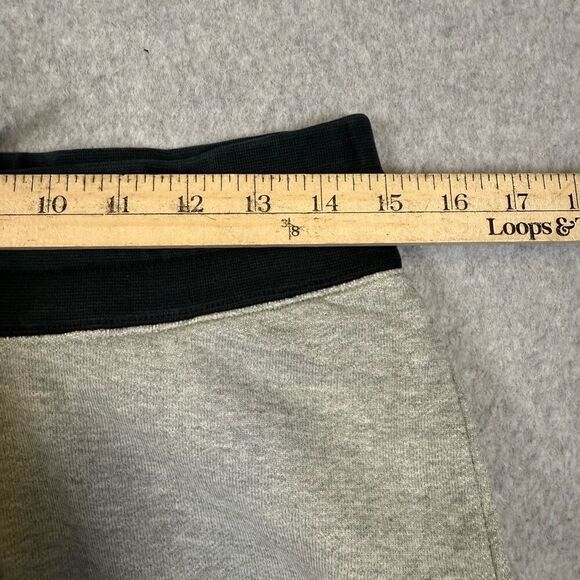 Nike Air Athletics Mens Size Small Elastic Waist Sweat Shorts Gray Black Pockets - Picture 3 of 7